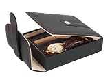 Axis Classic Black 2 Watch Travel Display Box Case
