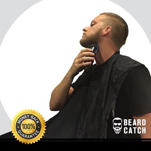 Beard Catcher - No Clogged Sinks. Easy Disposal. No Mess. Keep the Girlfriend Happy! A beard trimmings catcher to clean up mess in 10 seconds - Best Beard Grooming Gift for Gentleman 2016