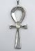 A Beautiful Sterling Silver Ankh with a Genuine White Moonstone