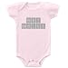 26 Degrees Forward Pink Organic Cotton Baby Genius Periodic Table Onesie, 6 Months
