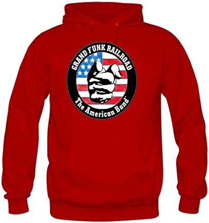 Keeky Men's Thin Cotton The American Band Hoodies XXXL Red