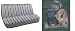 Car Truck SUV Labrador Retriever Trio with Bone Dog Print Rear Bench or Small Truck Seat Covers Charcoal Grey 2 Piece Universal Print Vehicle Seatcovers