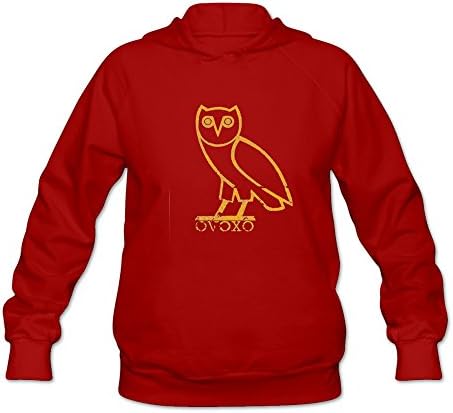OVOXO Drake Logo Hooded Sweatshirts S Red For Women