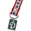 Dog Paw Print Letter D Pet Lover Charming KEYper Keychain