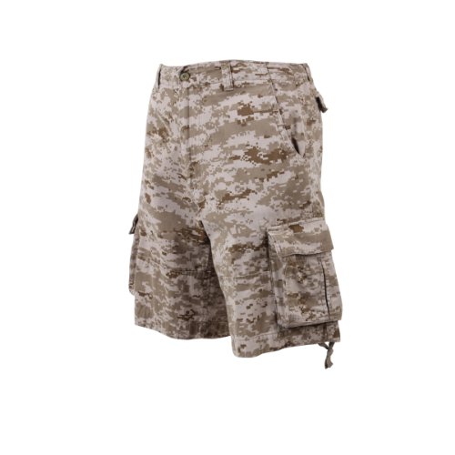 Desert Digital Camouflage Vintage Infantry Cargo Shorts