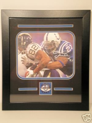 Bob Sanders Custom Framed Indianapolis Colts Autographed 8x10