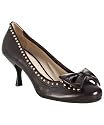 Prada must leather studded bow pumps