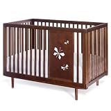 Muu Ray Crib - Hazelnut with Butterflies