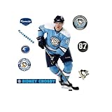 NHL Sidney Crosby Blue Retro Jersey Pittsburgh Penguins Wall Decal