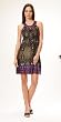 Hale' Bob Filigree Silk Empire Waist Dress