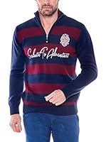 Giorgio Di Mare Jersey Lana (Azul Marino / Granate)