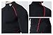 TSLA Men's UPF 50+ Mock Long Sleeve Compression Shirts, Athletic Workout Shirt, Base Layer for Water Sports, BLM Edition Black & Red, X-Large