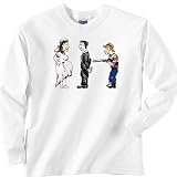 Shot Gun Wedding Sketch - Pregnancy Long Sleeve T-Shirt