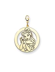 Disney Belle Round Lobster Clasp Charm