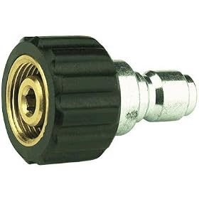 NorthStar Ball-Type Pressure Washer Quick Coupler Nipple - 22mm Inlet Size, 4000 PSI