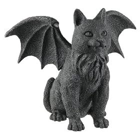 Winged Cat Gargoyle Statue Figurine Myth Fantasy