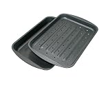 Product details for ProBake Teflon Platinum 14-1/2-by-10-1/2-by-2-Inch Two-Piece Fat-A-Way Roast and Broil Pan