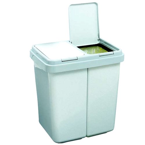Produkt-Bild: ZwEimer M&uuml;llbeh&auml;lter 2x30 Liter Grau
