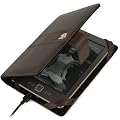 Noire marron �tuis en cuir pour New Kindle Amazon 2012 Kindle TOUCH 3G and Kindle liseuse sans fil, Wi-Fi int�gr�, �cran 6 pouces (15 cm), affichage encre �lectronique E Ink