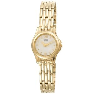 Citizen Women's EL1062-53D Gold-Tone Mother-of-Pearl Watch