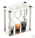 Professional Triple Sand Egg Timer Stainless Steel