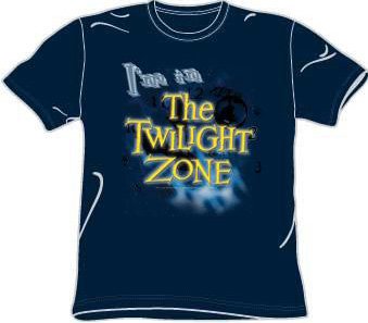 The Twilight Zone I'M IN THE TWILIGHT Adult Navy Blue T-shirt