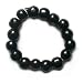 Onyx Gemstone Beads Stretch Ring, 4mm Beads