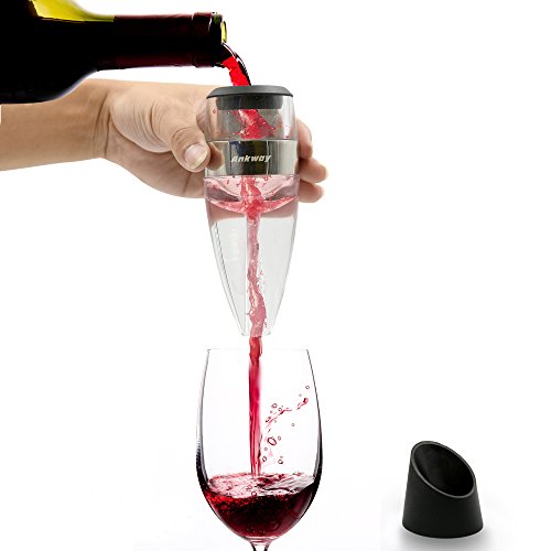 Ankway Wine Aerator Set, Fast Aeration Makes the Wine Taste Smoother (Filter, Stand and Travel Bag are included)