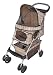 Deluxe 4-Wheel Luxury Pet Stroller Carrier w/ Rear Tray