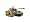 Military Wall Decals - Desert CamoTank - 12 inch Removable Graphics (4 same)