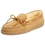 Minnetonka Womens Hardsole Pile-Lined Slipper