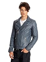 Usual Way Cazadora Piel Mat (Gris)