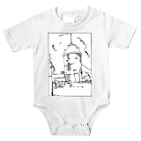 Onesie with "black and white", Latvia, Europe, palace, building, ancient, construction, tower, architecture