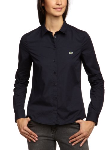 Lacoste Damen Bluse, CF7421-00, Gr. 40, Blau (FTJ)