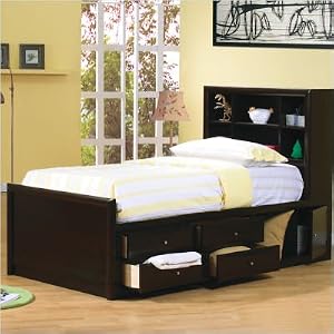 Applewood Chest Bed in Rich Deep Cappuccino Size: Full