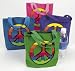 Canvas Peace Sign Tote Bags (Receive 12 Bags Per Order)