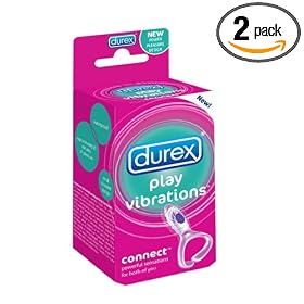Durex Play Vibrations Connect Massager, 1 Condom, 0.1 Packages (Pack of 2)