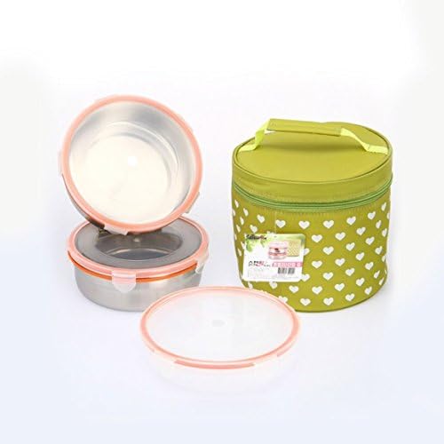 StenLock Circular three tier stainless steel lunch box C4-184