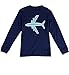 Babypajama Airplane Little Boys' Cartoon Pattern Long Sleeve Pajama Set 2 Piece T-Shirt & Pants Blue Size 4 Years
