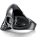 Men's Stainless Steel Ring Band Black Alien Skull Gothic Size8