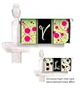 Monogram Peppy Pink & Green Polka Dot Glow in the Dark Magnetic Mailbox Cover - V Monogram Peppy Pink & Green Polka Dot Glow in the Dark Magnetic Mailbox Cover - V