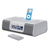 ihome iH9SR iH9 Dual Alarm Clock Radio for iPod with iPod Navigation Remote and AM/FM Presets, Silver