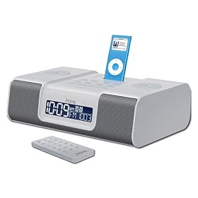 Click here to buy ihome iH9SR iH9 Dual Alarm Clock Radio for iPod with iPod Navigation Remote and AM FM... by iHome.
