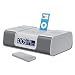 ihome iH9SR iH9 Dual Alarm Clock Radio for iPod with iPod Navigation Remote and AM/FM Presets, Silver