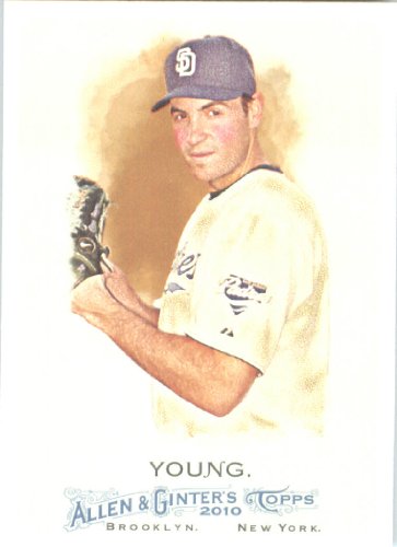 2010 Topps Allen & Ginter Baseball Card # 260 Chris Young - San Diego Padres - MLB Trading Card in Screwdown Case