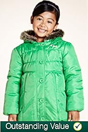 Faux Fur Hooded Padded Coat