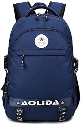 POWUDA Customized Canvas Double Shoudlers School Bag Can Print Your Name