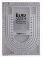 Bead Design in Beading Board and Gray Flock with Lid, 9 by 13-Inch