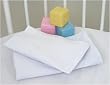 Elegance Sheets for Round Bassinet - Set of Two - White