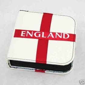 Retro Faux Leather CD Storage Case - England Design